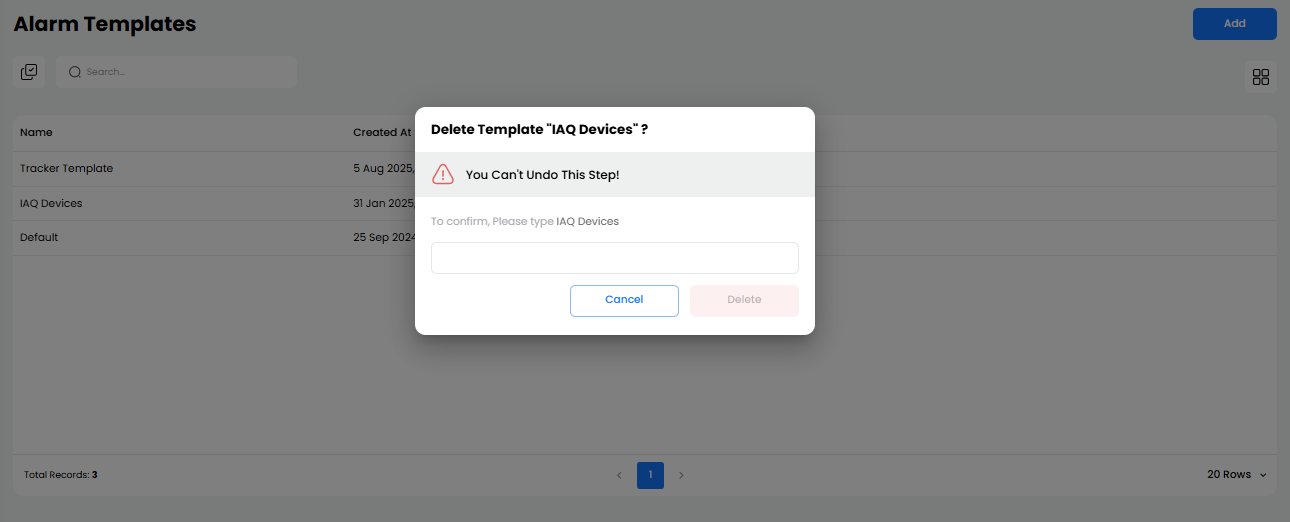 Edit/Delete Device